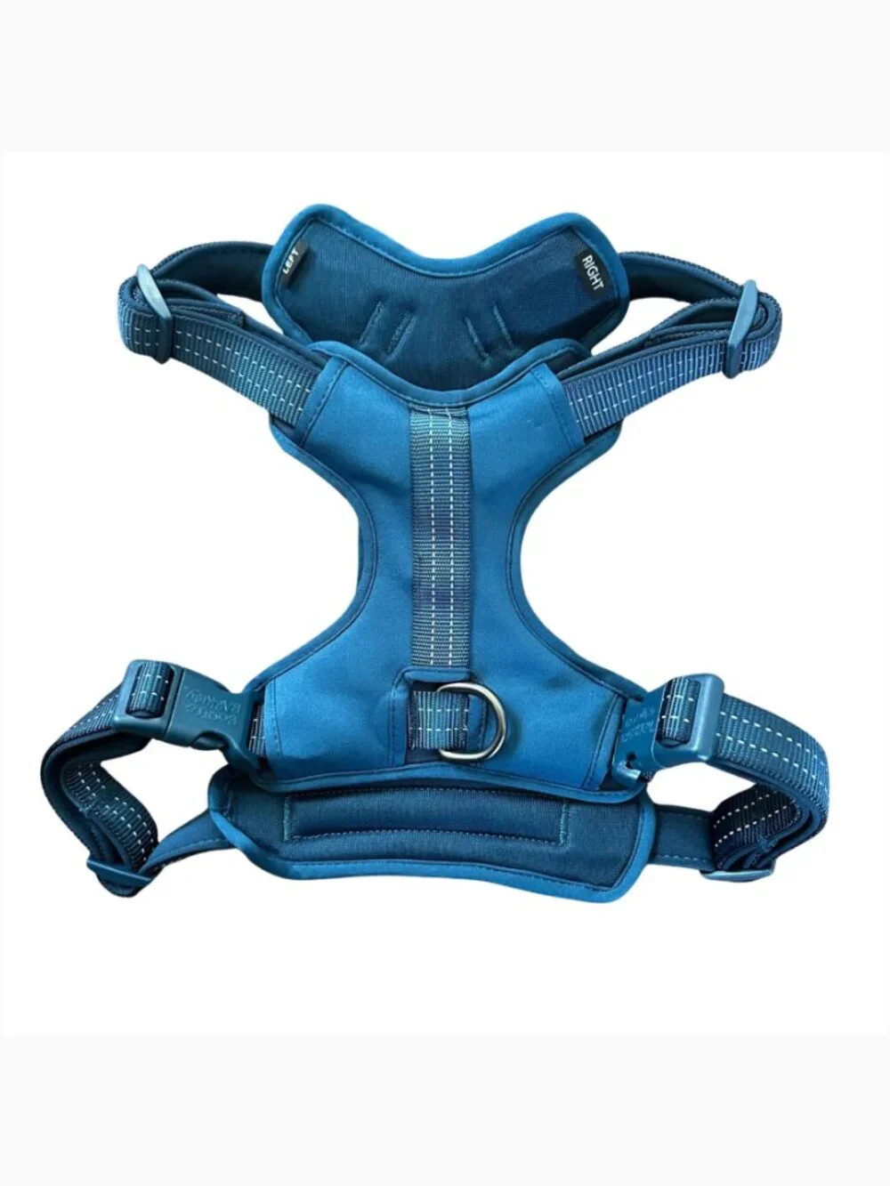 Big Dog Harness Size Large Teal Blue No Pull Padded Reflective Vest